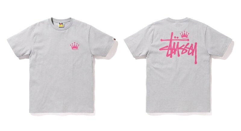 Bape Crown Print Trendy and Cool Short-sleeved Shirt