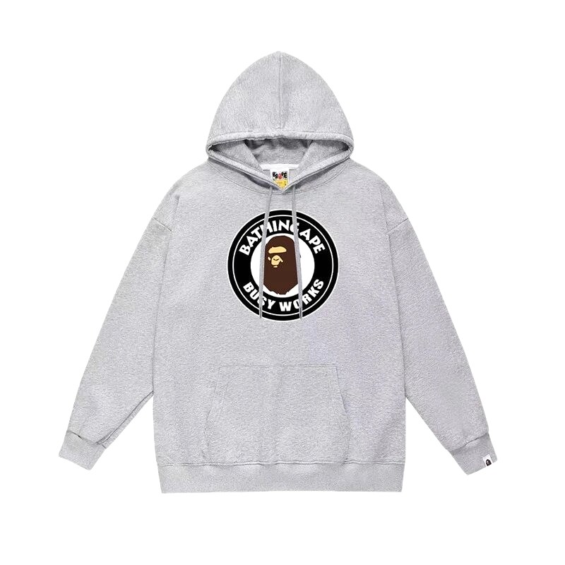 Bape grey casual hoodie