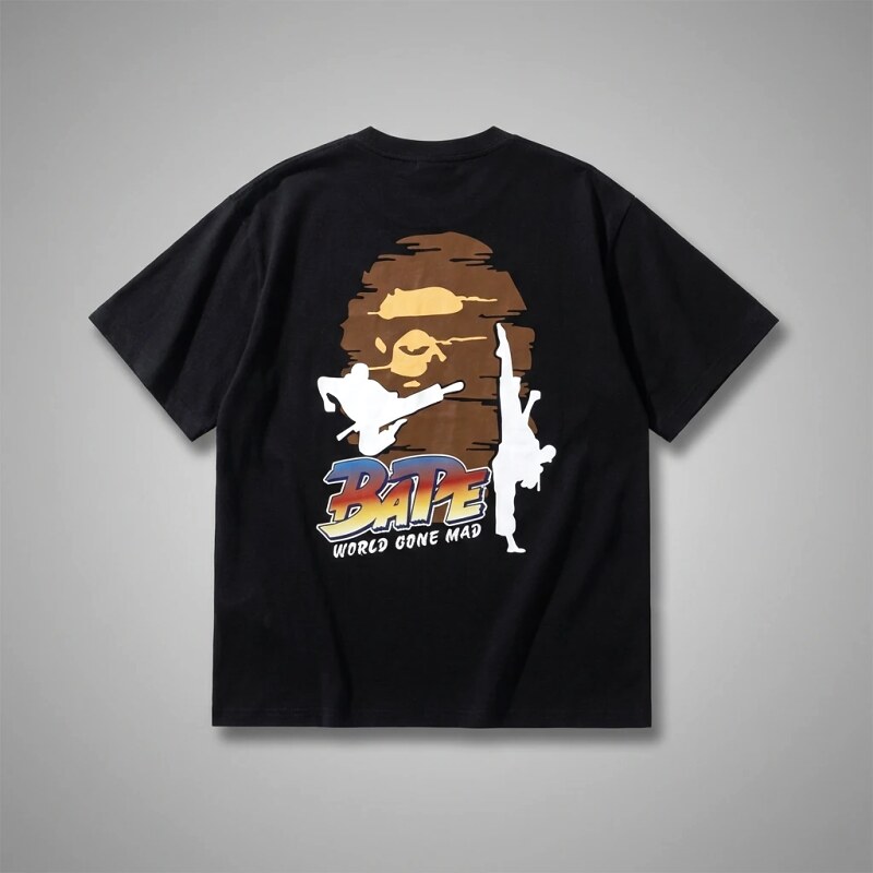 Bape Kung Fu Style Black T - shirt