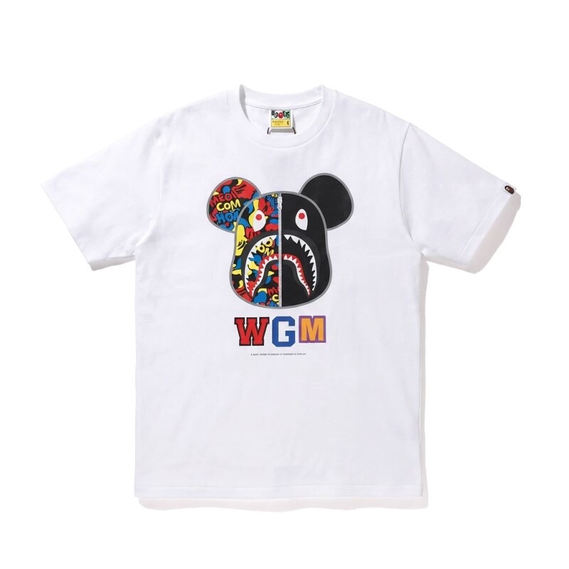 Bape Mickey Mouse Co-branded White T-shirt