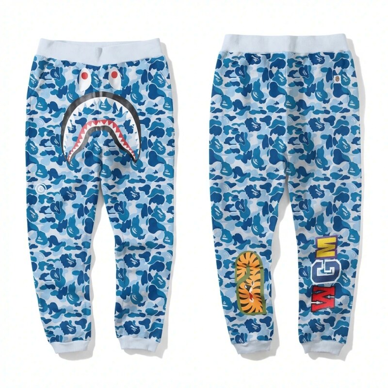 Bape Shark Camouflage Style Sweatpants