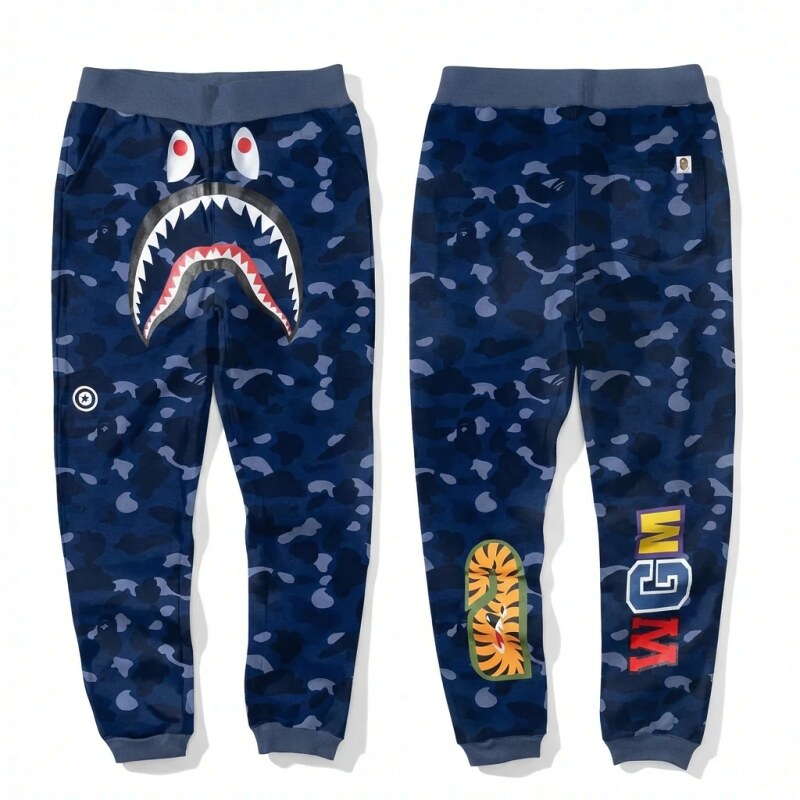 Bape Shark Camouflage Style Sweatpants