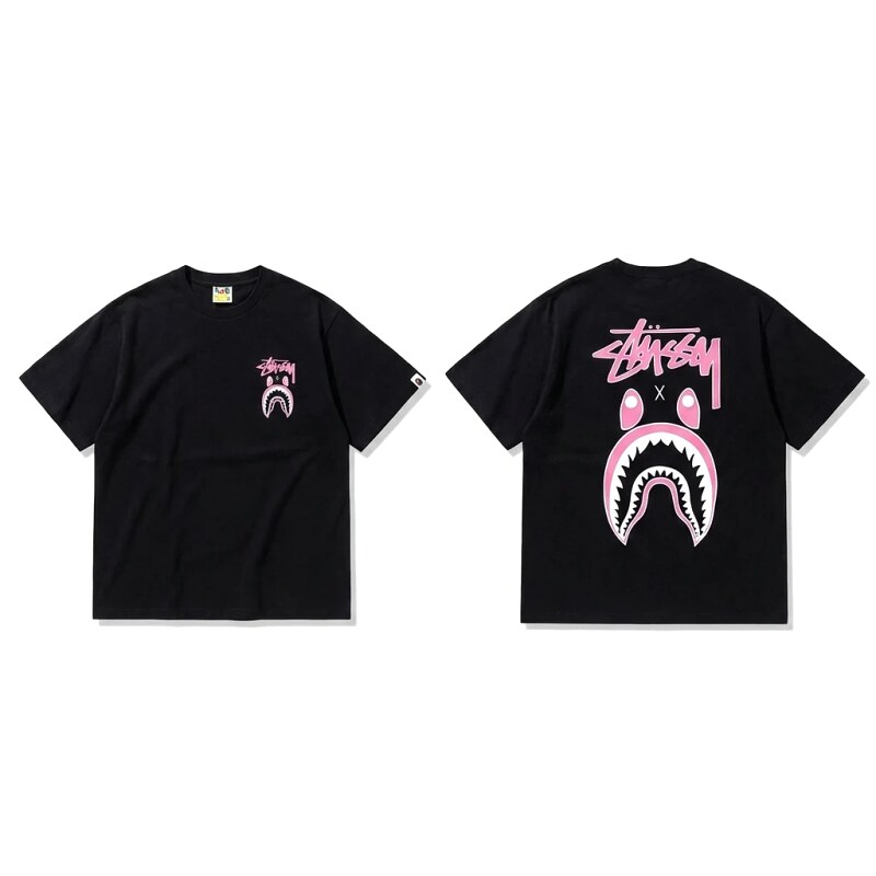 Bape Shark Co-branded Black T-shirt
