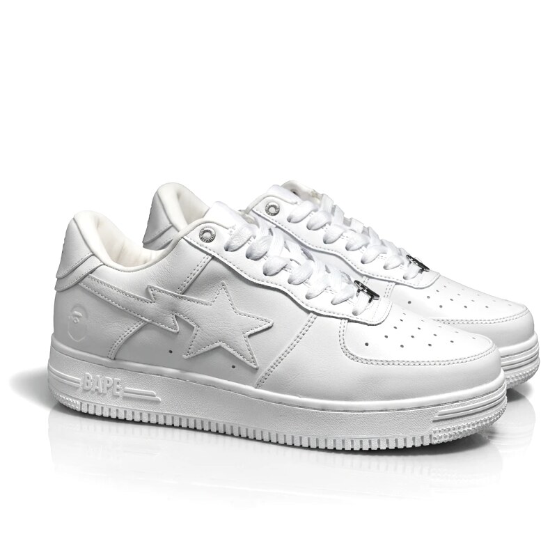 Bape Star Minimalist White Shoes