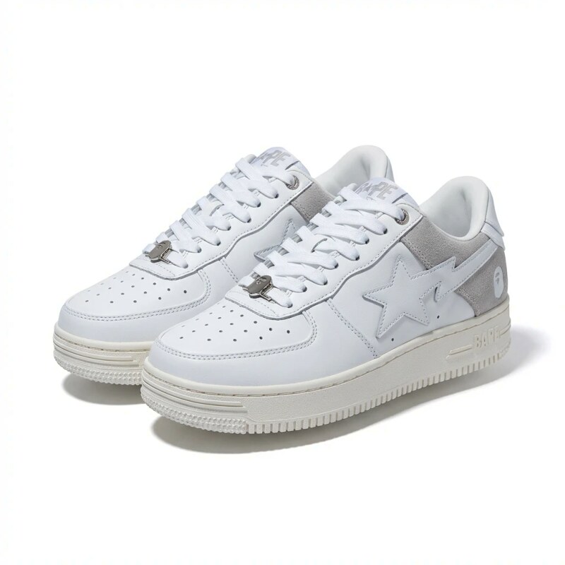 Bape Star Simple Style White Shoes