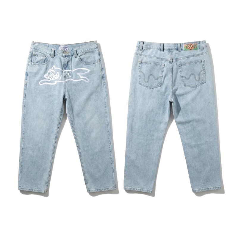 BBC animal print jeans