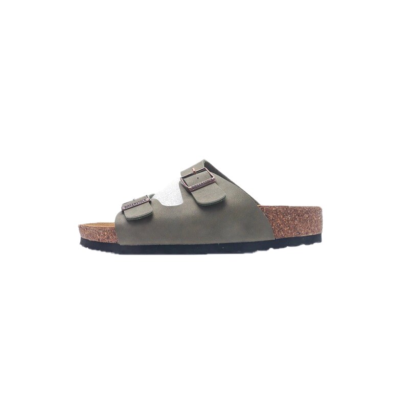 Birkenstock Arizona Casual-style Olive Green Slide Sandals