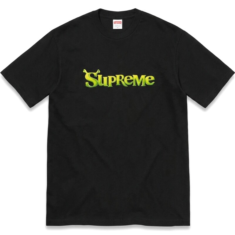 Black T-shirt with Supreme letter print