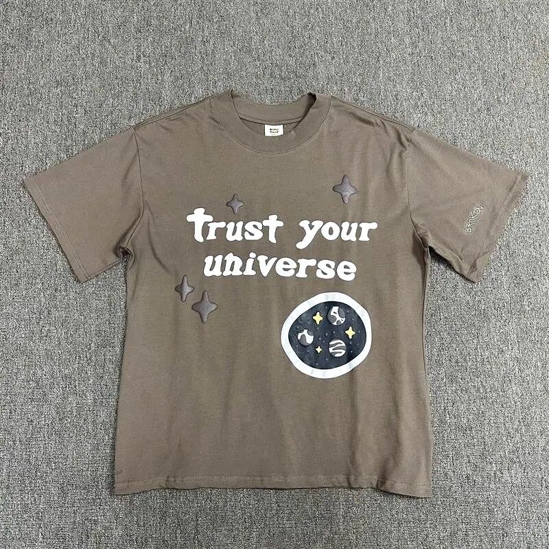 Broken Planet Premium Style Graphic T-shirt White Cotton Bold for Resort Outfits