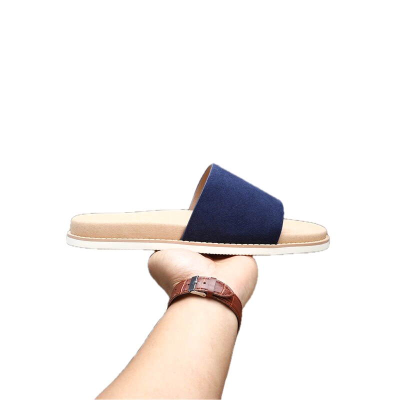 Brunello Cucinelli Casual-style Navy Blue Slides