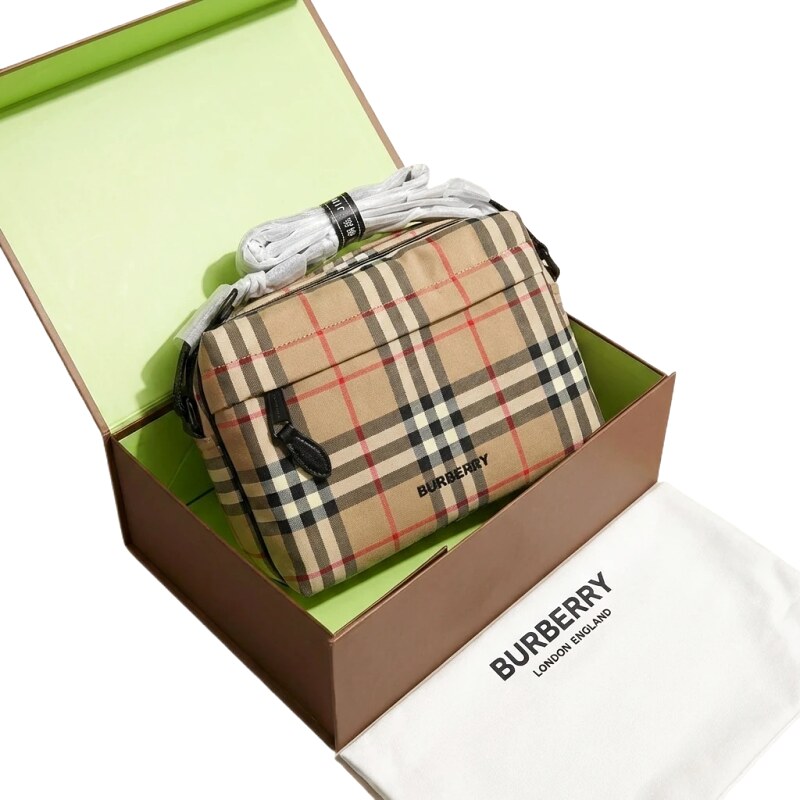 Burberry Check Retro Brown Bag