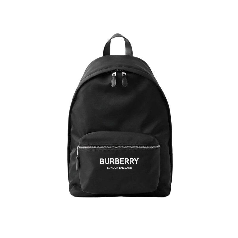 Burberry minimalist style black backpack