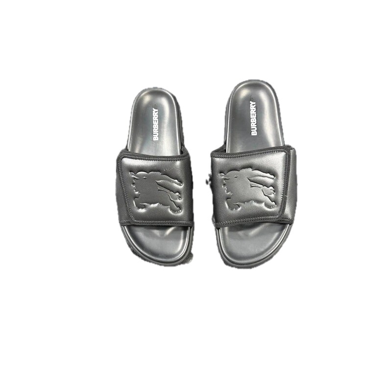 Burberry Warhorse Embossed Minimalist Black Slides