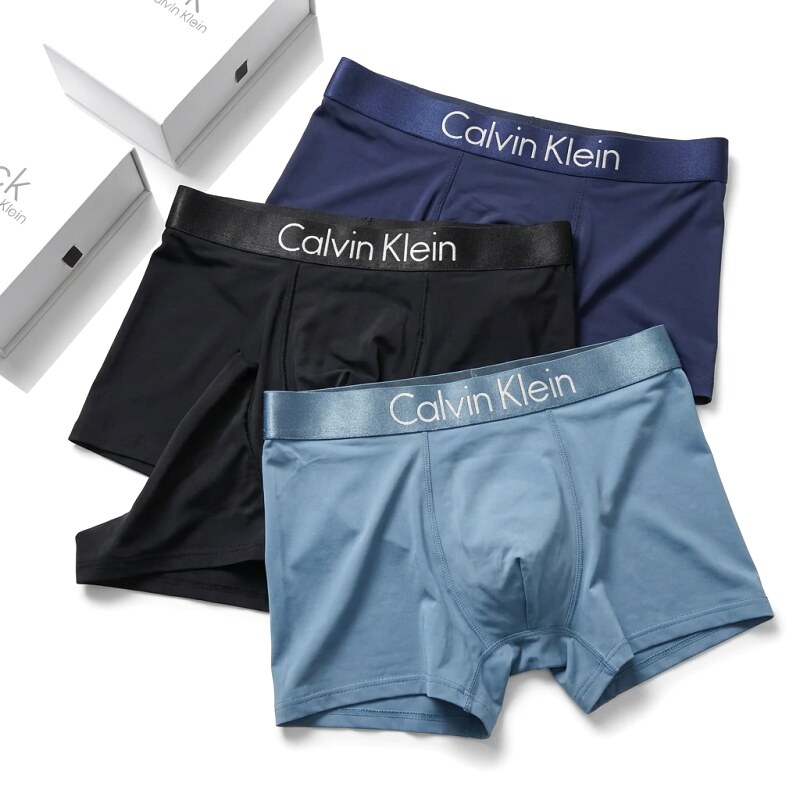 Calvin Klein simple style dark blue underwear