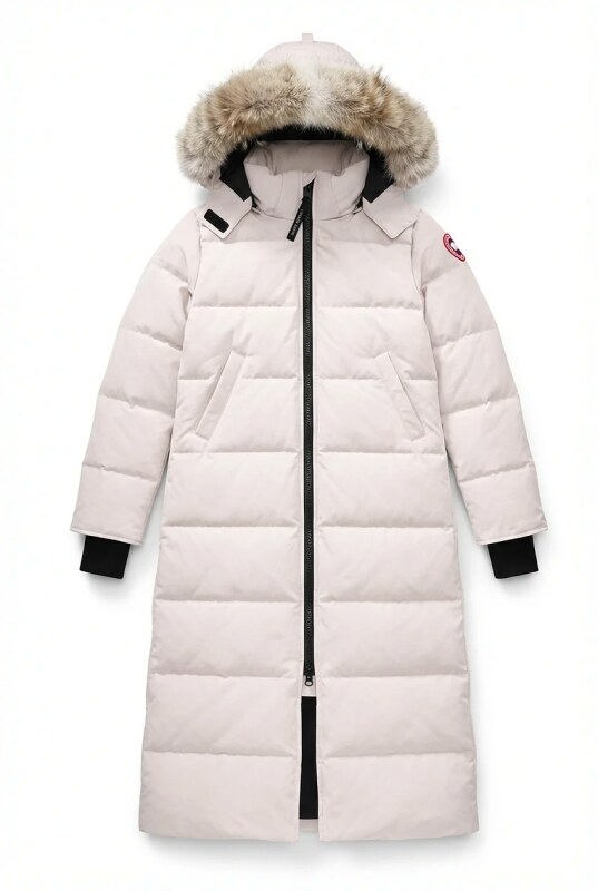 Canada Goose Long Cool White Down Jacket