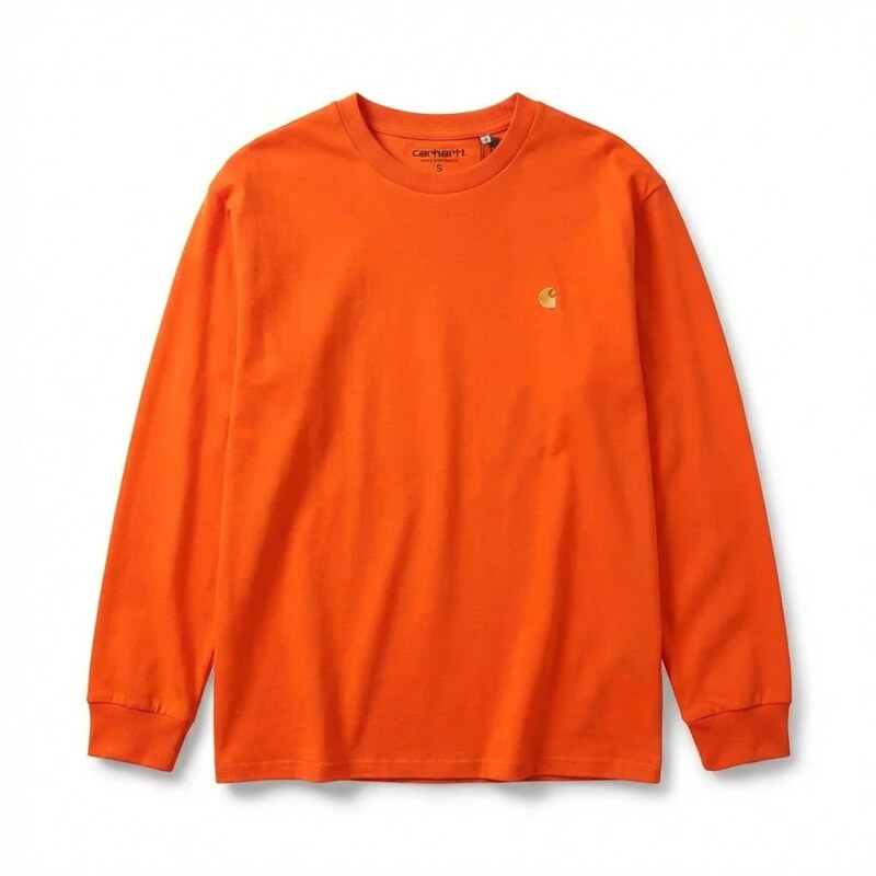 Carhartt basic orange long-sleeve