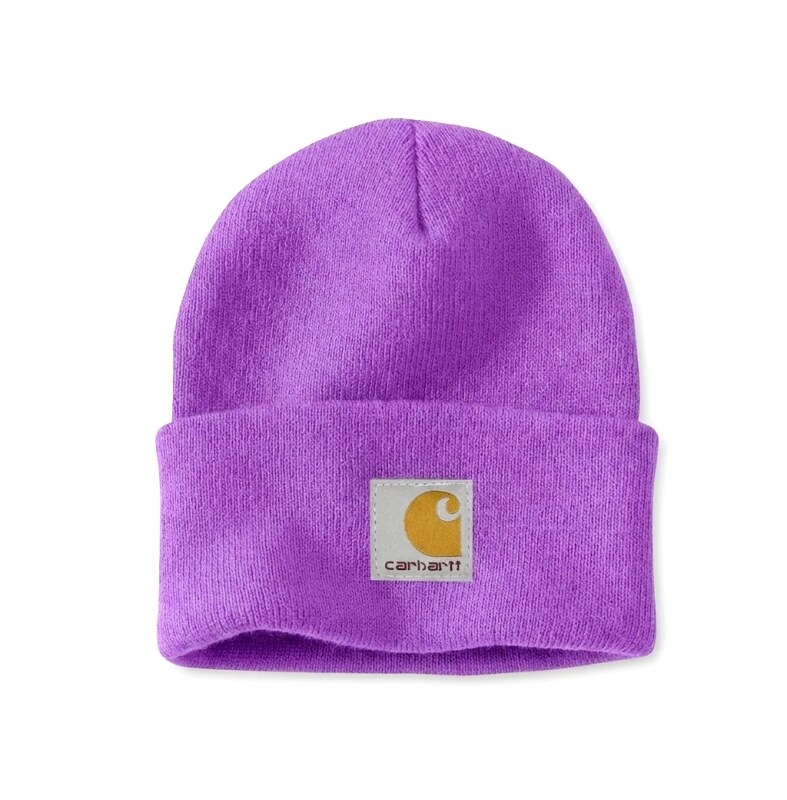 Carhartt basic purple beanie