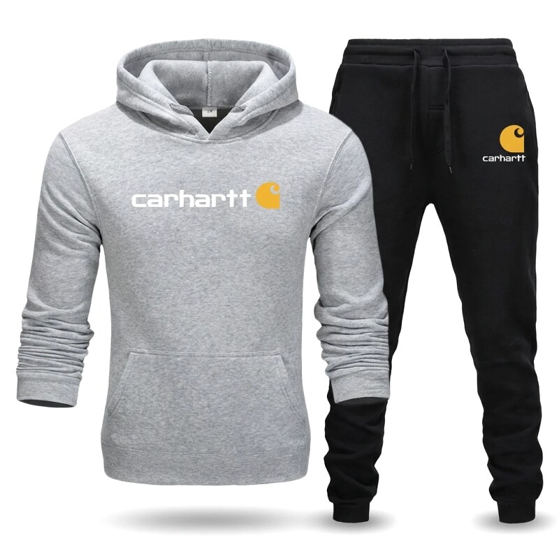 Carhartt casual gray and black sportswear set