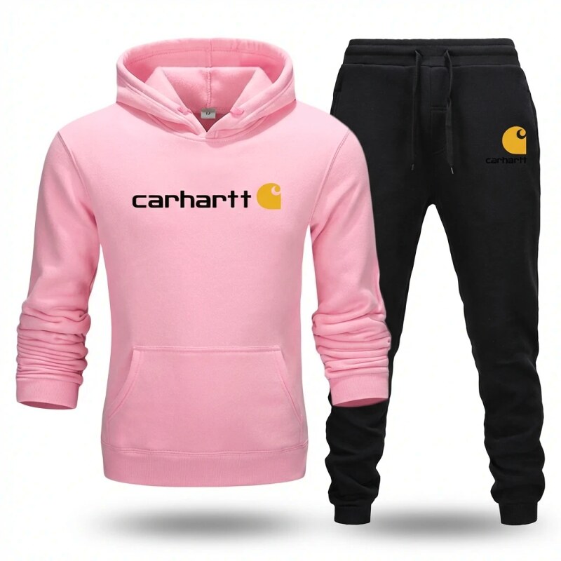 Carhartt Casual Pink and Black Sportswear Set