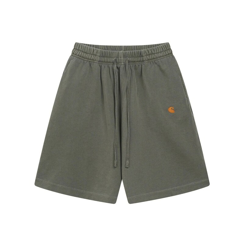 Carhartt Embroidered Workwear Style Army Green Casual Shorts