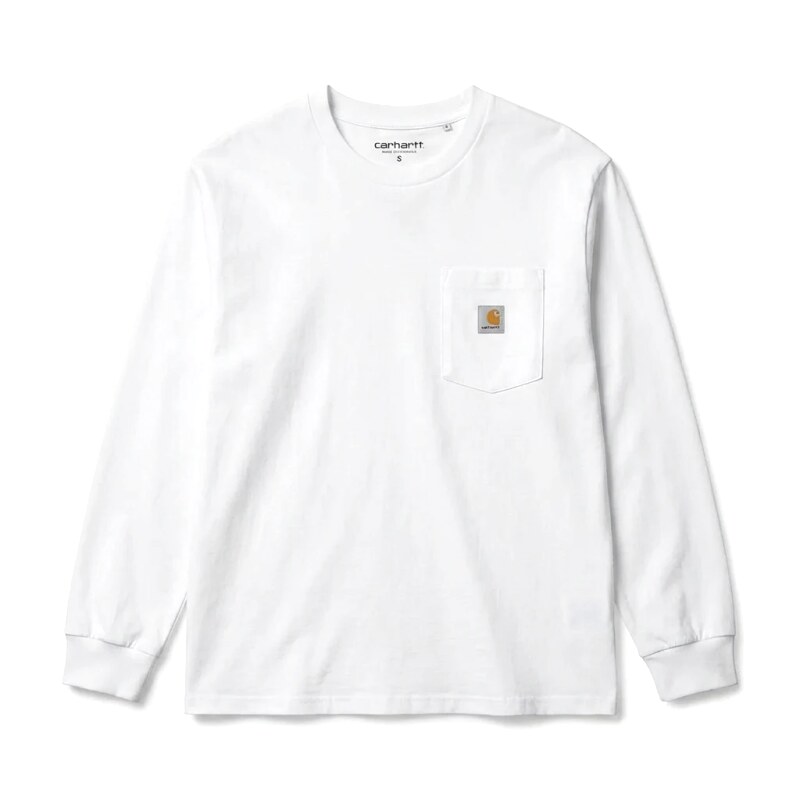 Carhartt minimalist style white long-sleeve