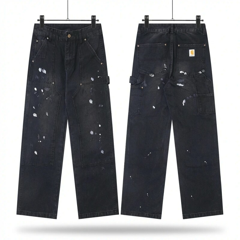 Carhartt workwear style black jeans