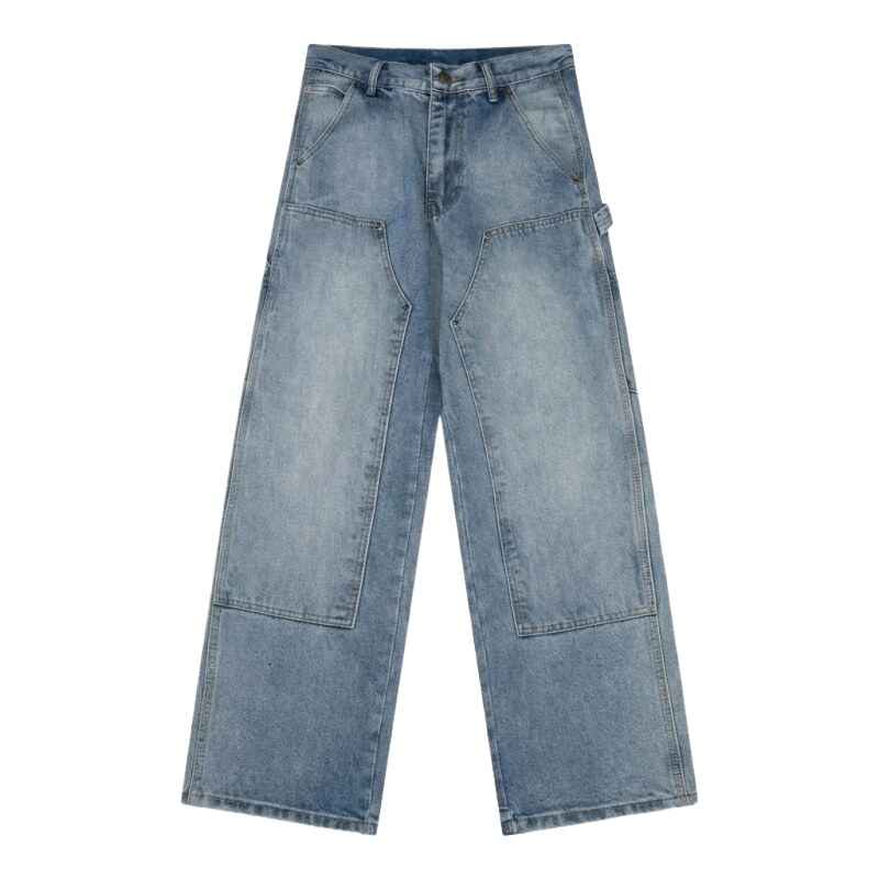 Carhartt workwear-style blue jeans