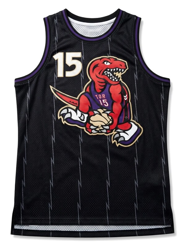 Carter's black-purple basketball jersey of the Raptors.