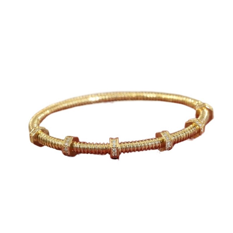 Cartier screw-style gold bracelet