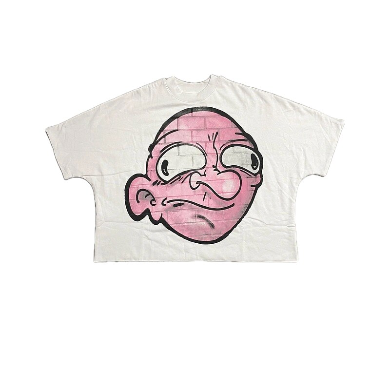 Cartoon-style white T-shirt for billionaires