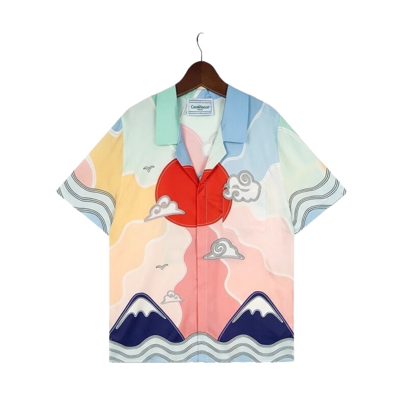 Casablanca Floral Print Short-Sleeve Shirt