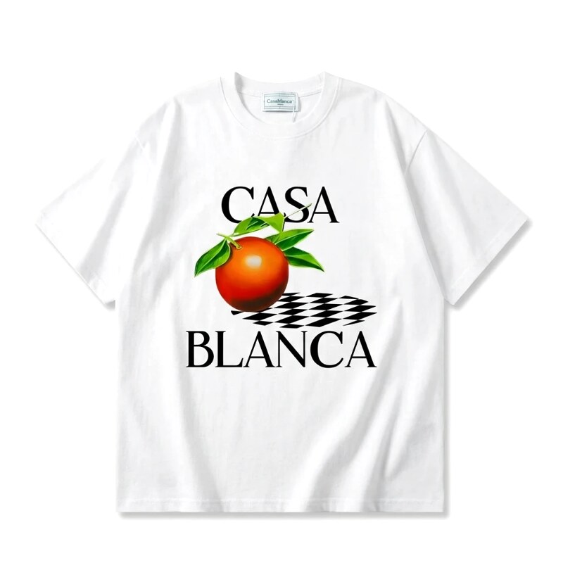 Casablanca Fruit Print White T-shirt