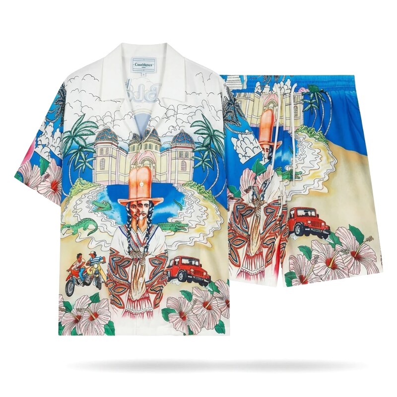 Casablanca - printed resort - style suit