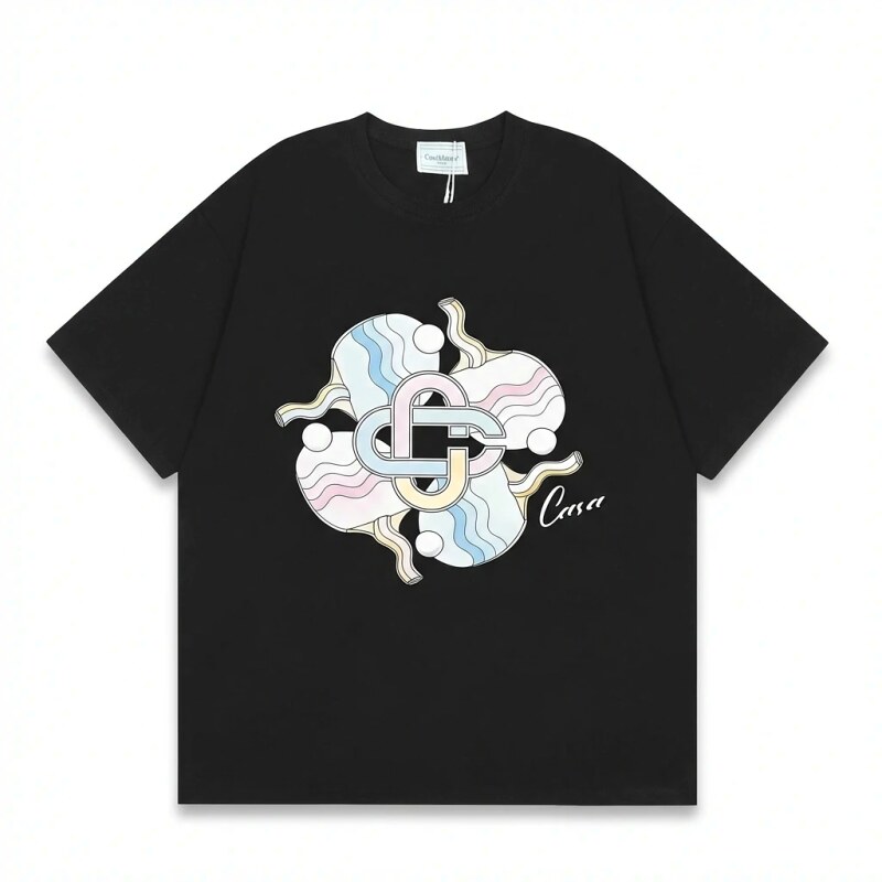 Casablanca Printed Trendy T - Shirt