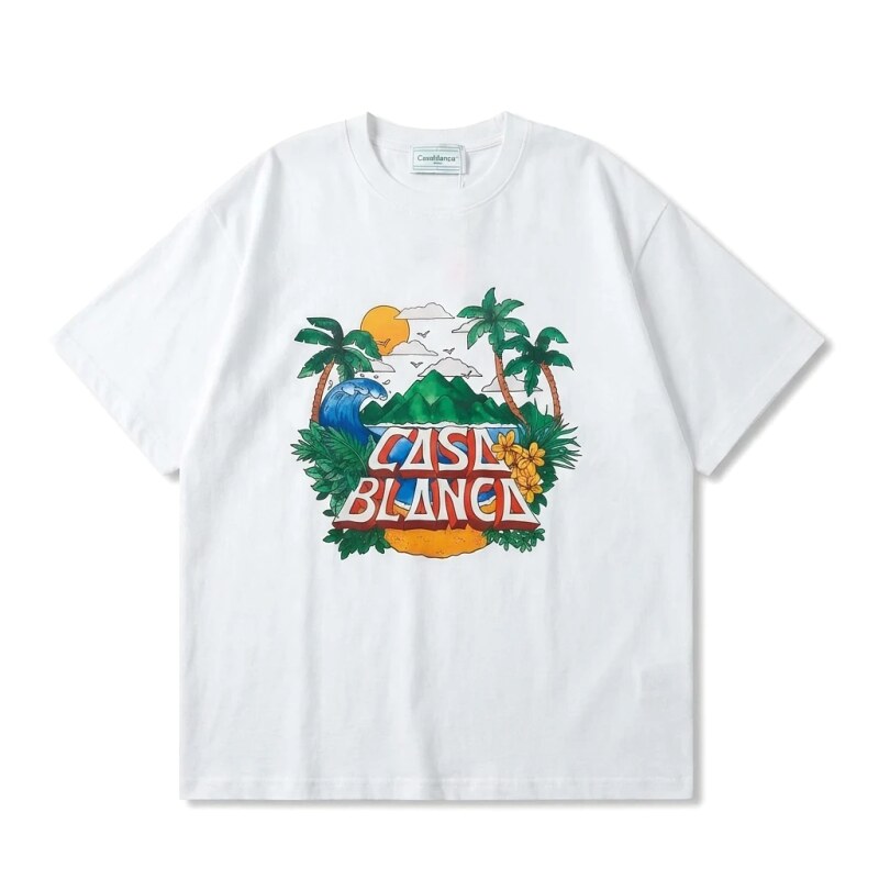 Casablanca Resort Style White T-shirt