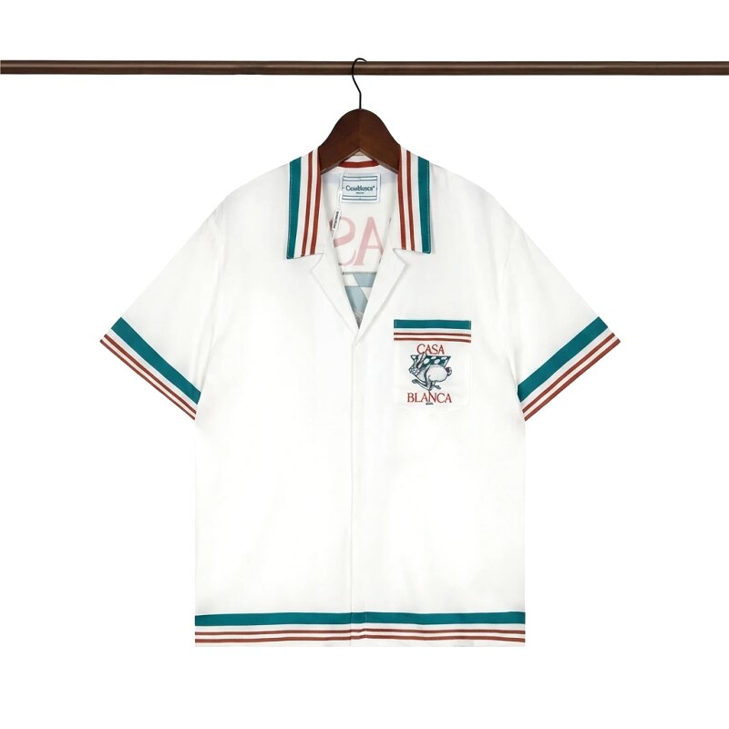 Casablanca retro-style white shirt