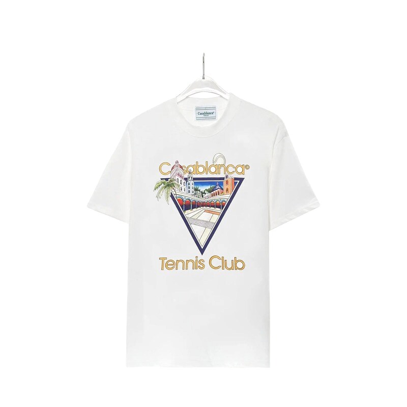 Casablanca retro style white T-shirt