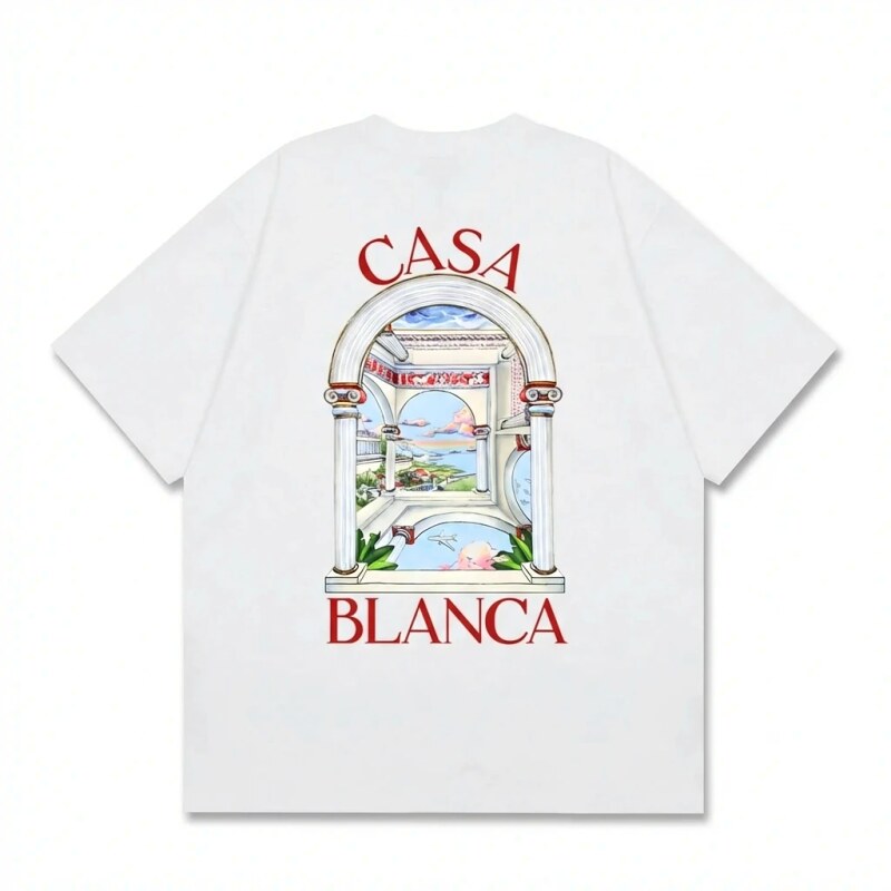 Casablanca retro style white T-shirt