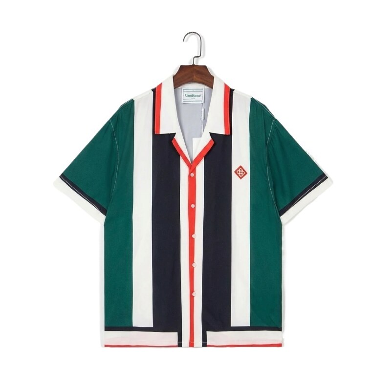 Casablanca striped retro-style shirt