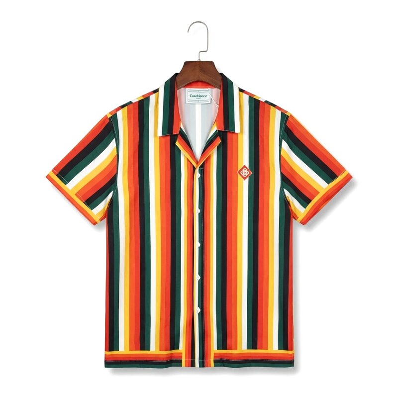 Casablanca striped retro-style shirt