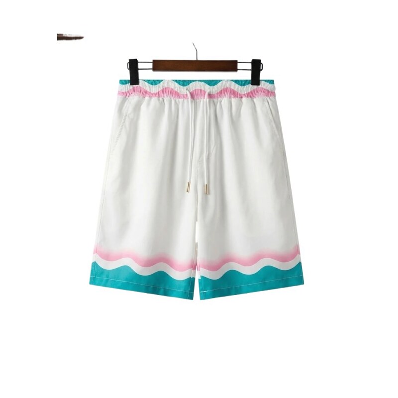 Casablanca Wave Pattern Casual Shorts