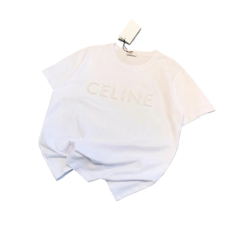 CELINE minimalist style white T-shirt
