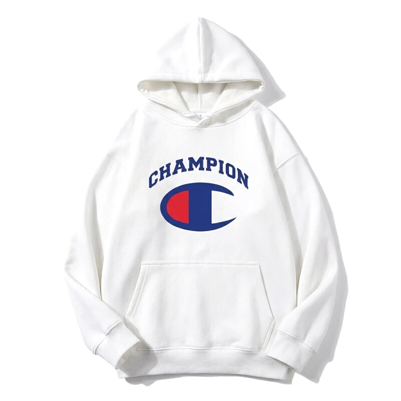 Champion classic white hoodie.