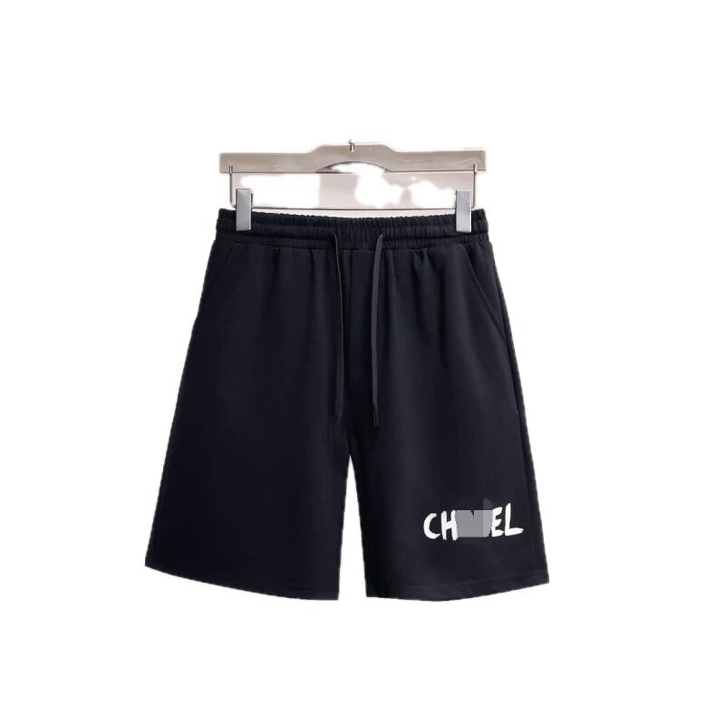 Chanel Classic Printed Casual Style Black Shorts