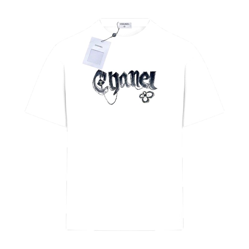 Chanel retro-style white T-shirt