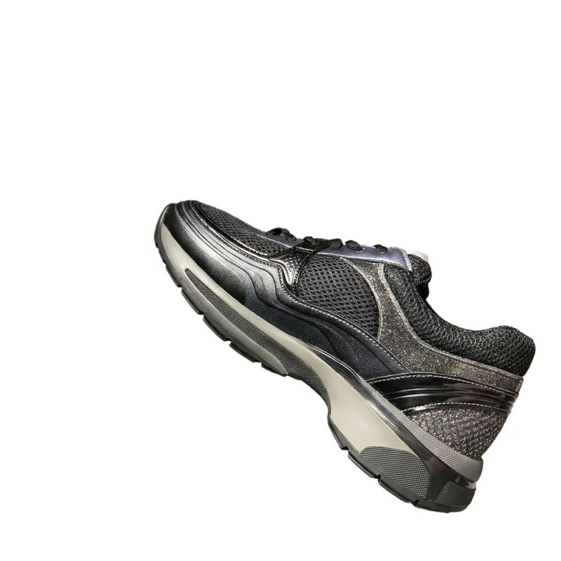 Chanel sporty grey and black sneakers