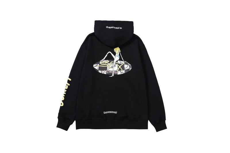 Chrome Hearts 2088-85 Black Cross Graphic Hoodie Fan Wear