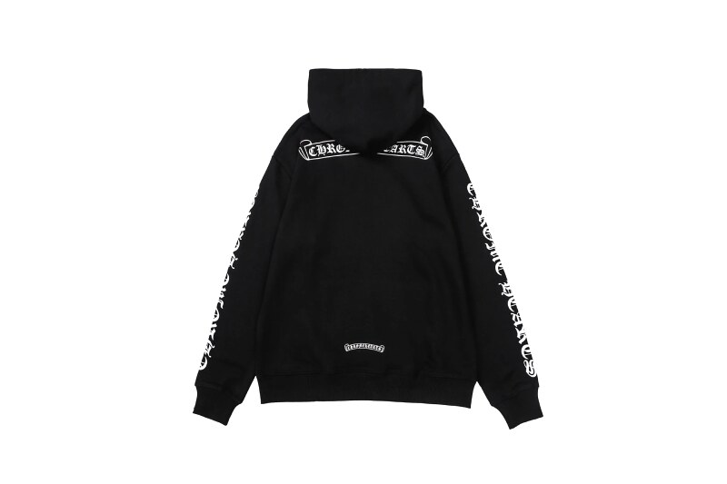 Chrome Hearts 2088-96 Black Cross Graphic Hoodie Airport Outfit