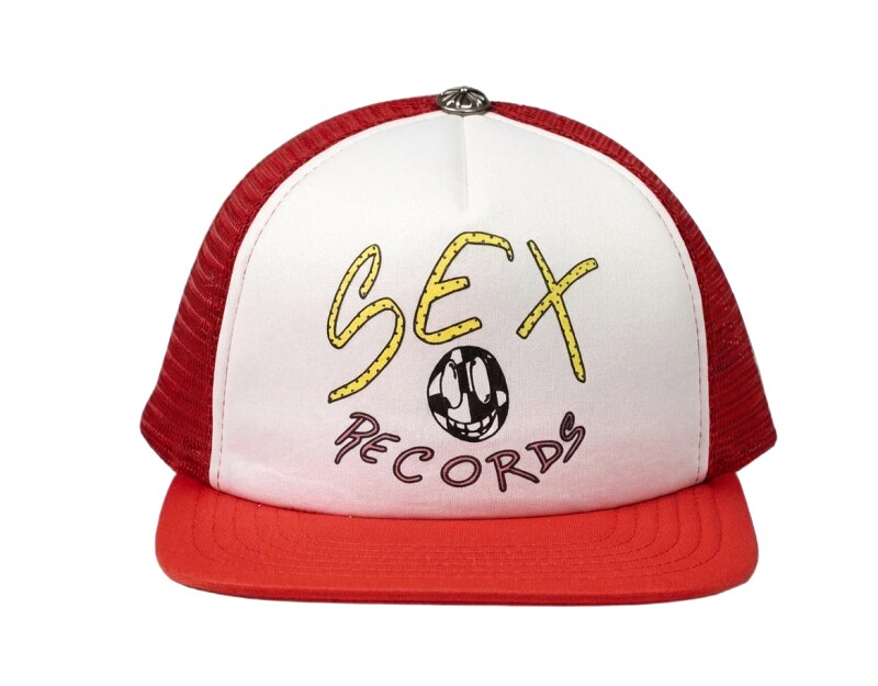 Chrome Hearts, a trendy and personalized brand, red and white hat