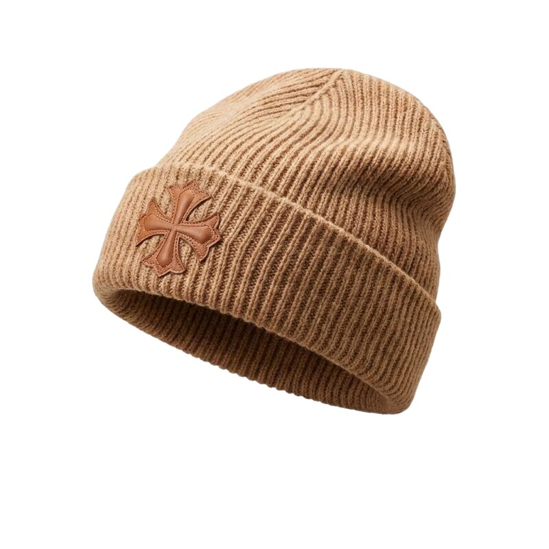 Chrome Hearts Brown Trendy Knit Hat